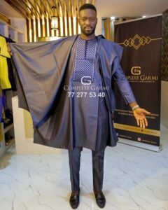 Black Agbada fashion styles for men 