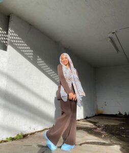 Hijab on two Piece 