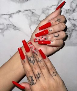 Cute Cherry nails 