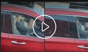 WATCH- Extremely Horny Woman Caught Fingering Herself While Driving 1 NaijaNoWell